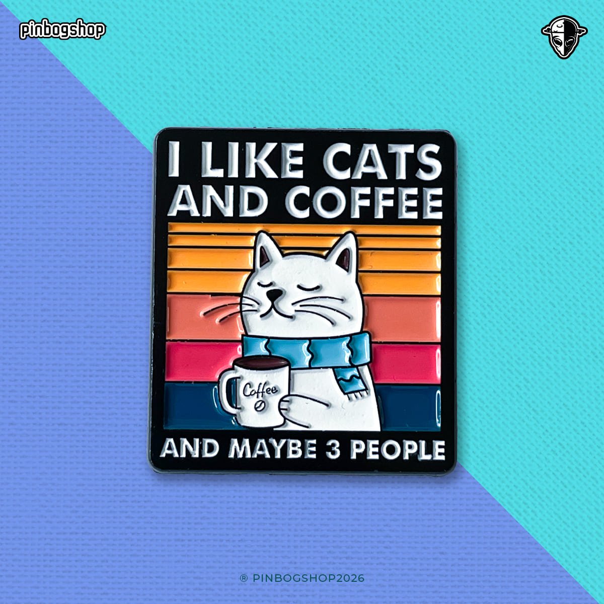 Pin – Gatos CATS AND COFFEE